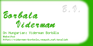 borbala viderman business card